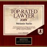 Top Rated Lawyer 2019 - Melanie Sacks - Create an Enticing Logo Display Website.Top Rated Lawyer 2019 Melanie Sacks